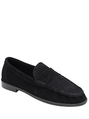 Ravel Black Suede Loafers - Image 1 of 4