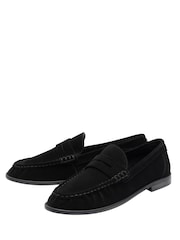 Ravel Black Suede Loafers - Image 2 of 4