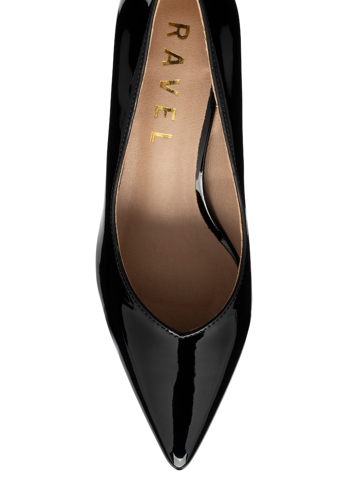 Ravel Black Patent Kitten-Heel Court Shoes - Image 4 of 4 Ravel Black Patent Kitten-Heel Court Shoes - Image 4 of 4