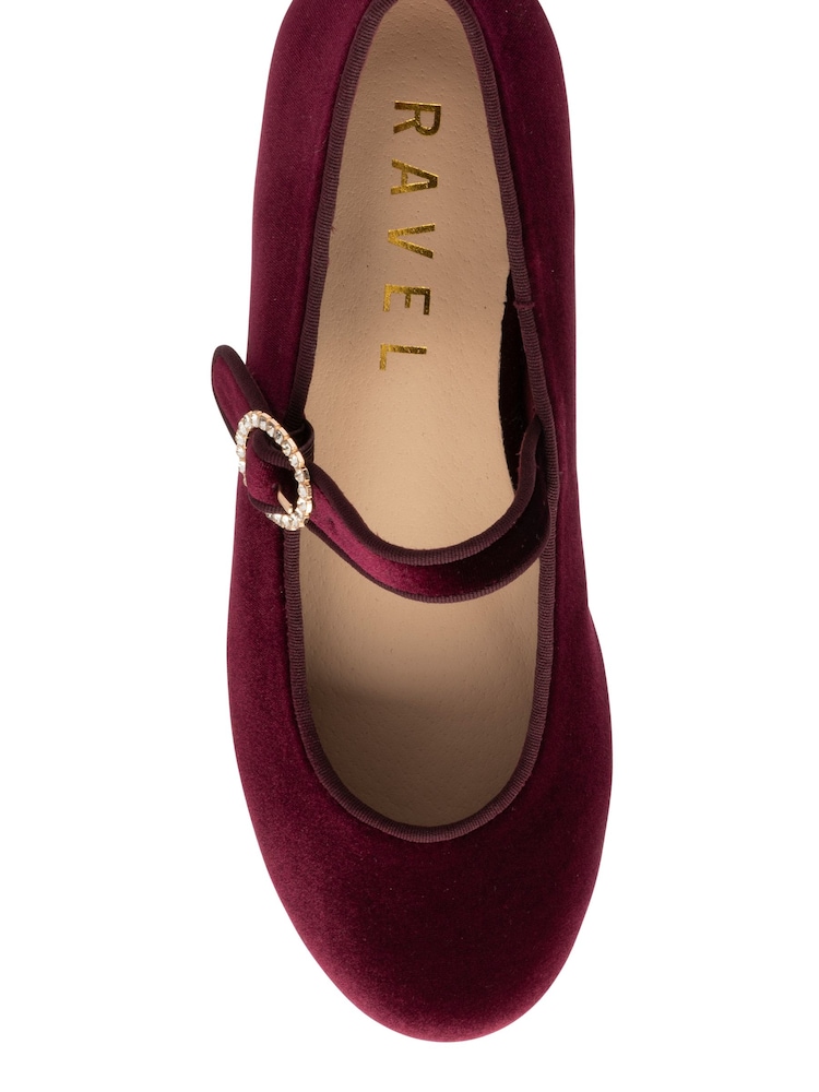 Ravel Red Velvet Flat Shoes - Image 4 of 4 Ravel Red Velvet Flat Shoes - Image 4 of 4