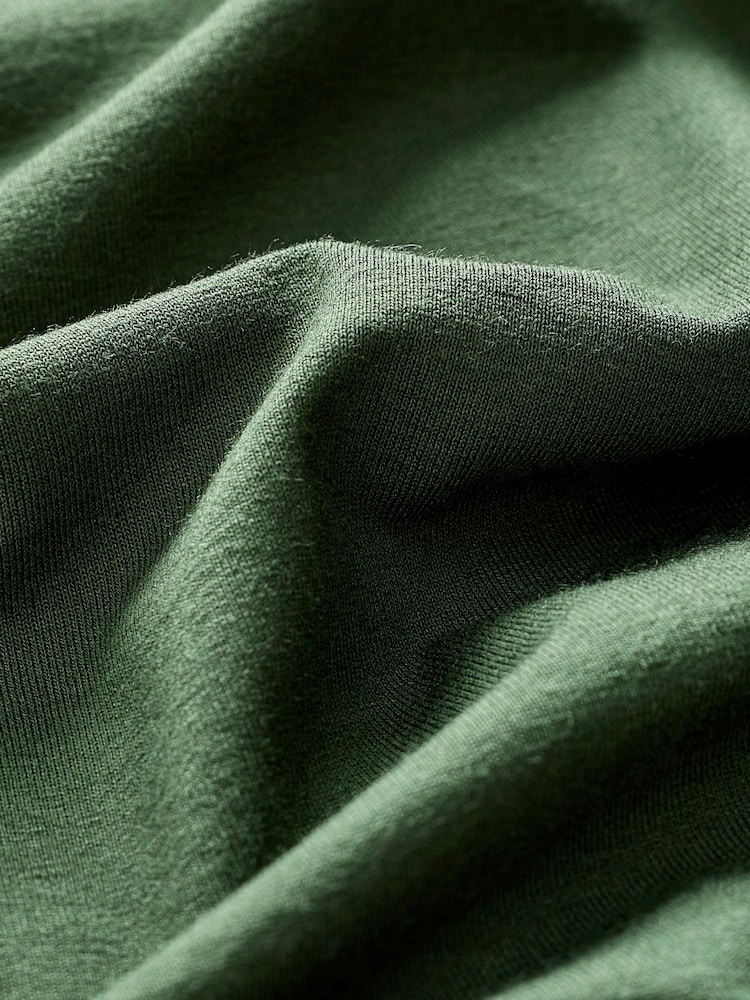 Khaki Green Long Sleeve Tunic Top - Image 5 of 5