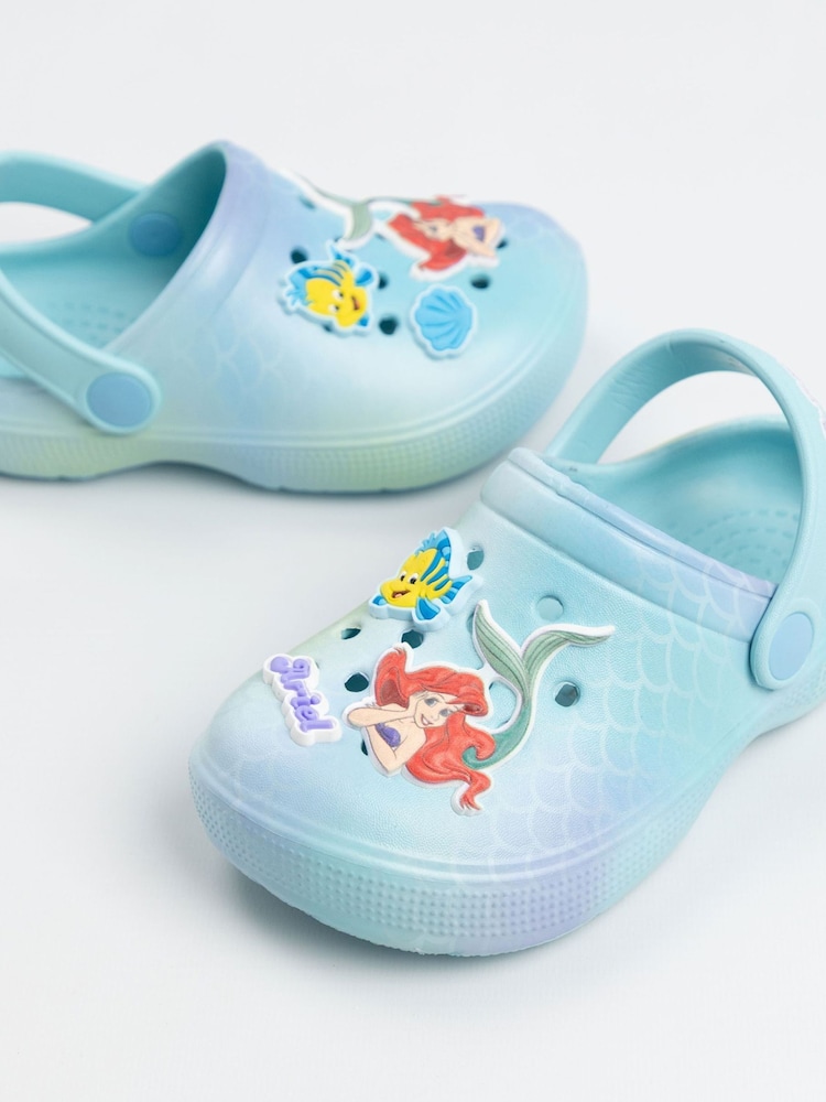 Vanilla Underground Blue Disney Ariel Little Mermaid Clogs - Image 2 of 6 Vanilla Underground Blue Disney Ariel Little Mermaid Clogs - Image 2 of 6