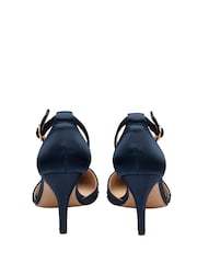 Ravel Blue Satin & Diamante Court Shoes - Image 3 of 4