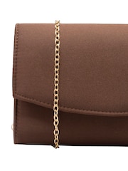 Ravel Brown Clutch Bag with Chain - Image 3 of 4