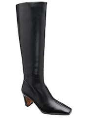 Ravel Black Kitten-Heel Knee-High Boots - Image 1 of 4