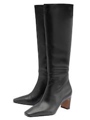 Ravel Black Kitten-Heel Knee-High Boots - Image 2 of 4