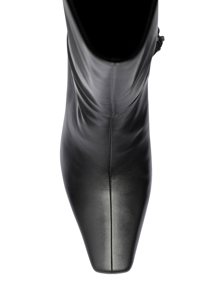 Ravel Black Kitten-Heel Knee-High Boots - Image 4 of 4 Ravel Black Kitten-Heel Knee-High Boots - Image 4 of 4