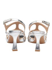 Ravel Silver Strappy Heeled Sandals - Image 3 of 4