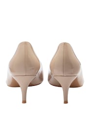 Ravel Nude Patent Kitten-Heel Court Shoes - Image 3 of 4