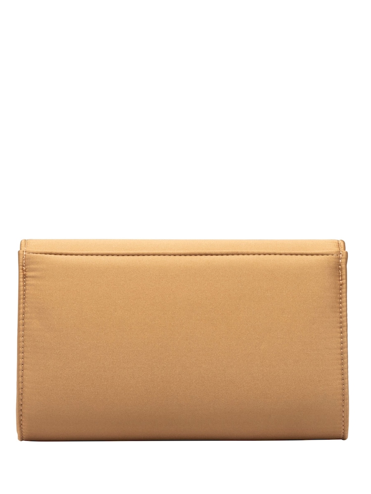 Ravel Gold Clutch Bag with Chain - Image 2 of 4 Ravel Gold Clutch Bag with Chain - Image 2 of 4