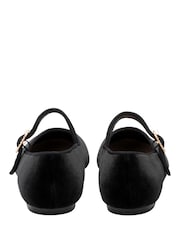 Ravel Black Velvet Flat Shoes - Image 3 of 4