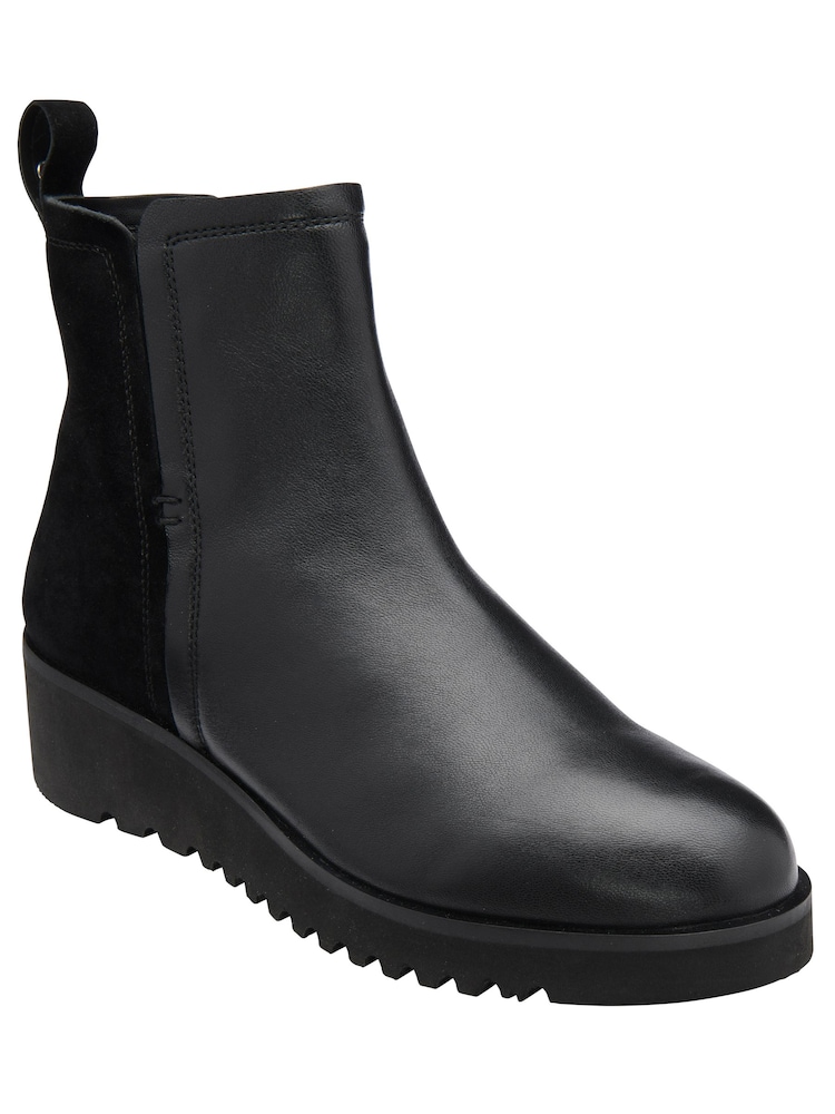 Ravel Black Leather Chelsea Boots - Image 1 of 4 Ravel Black Leather Chelsea Boots - Image 1 of 4
