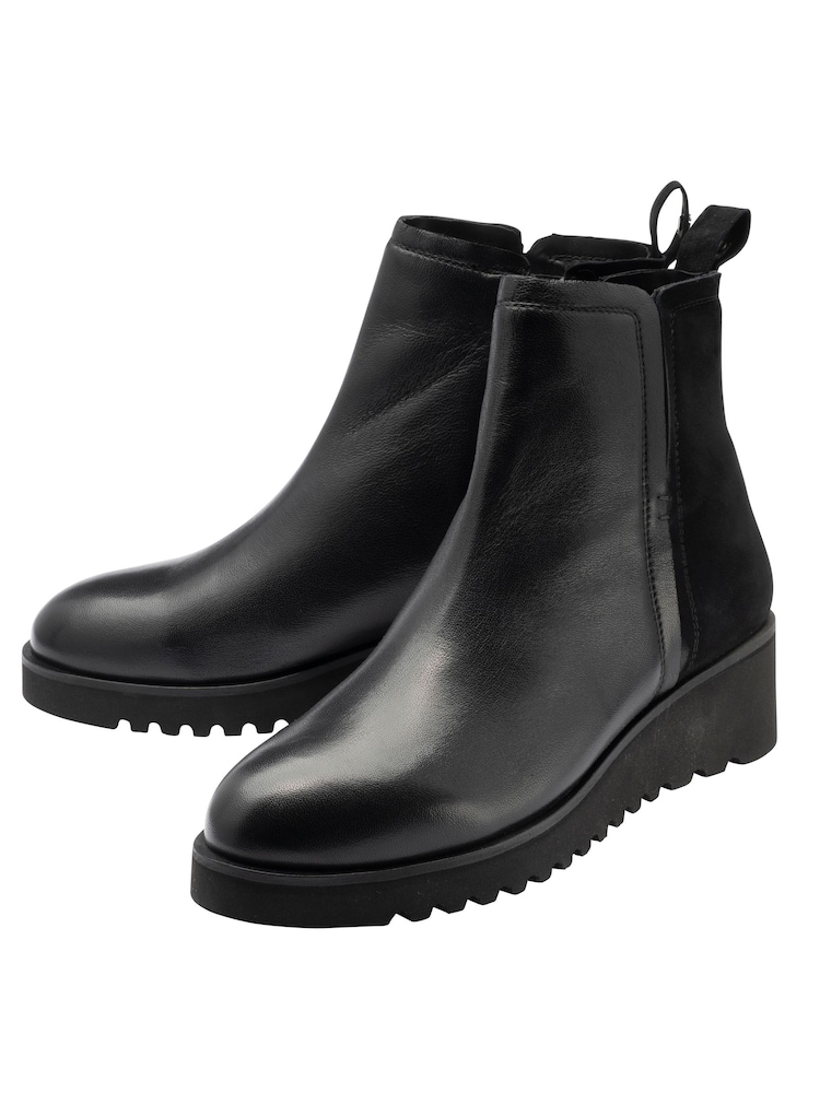 Ravel Black Leather Chelsea Boots - Image 2 of 4 Ravel Black Leather Chelsea Boots - Image 2 of 4