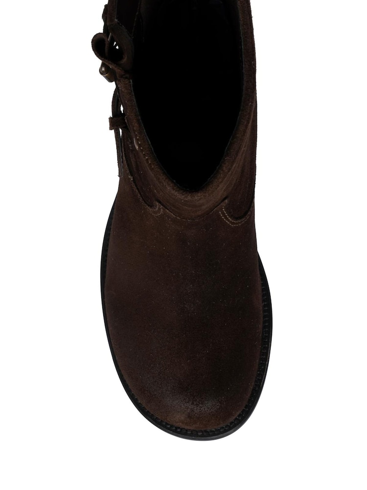 Ravel Brown Suede Zip-Up Ankle Boots - Image 4 of 4 Ravel Brown Suede Zip-Up Ankle Boots - Image 4 of 4