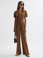 Paige Cropped Jumpsuit - Image 1 of 5