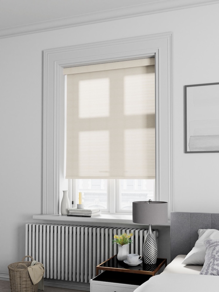 Ivory Natural Roxie Made To Measure Roller Blind - Image 2 of 5