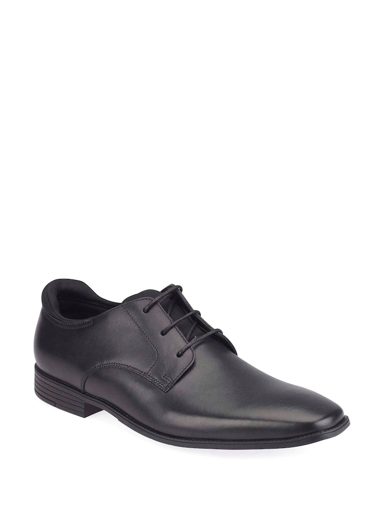 Start-Rite Black Leather Academy Smart School Shoes - Image 2 of 7