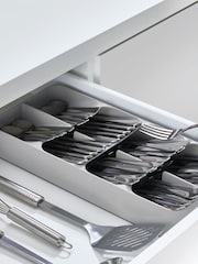 Joseph Joseph Grey DrawerStore Large Compact Cutlery Organiser - Image 1 of 4