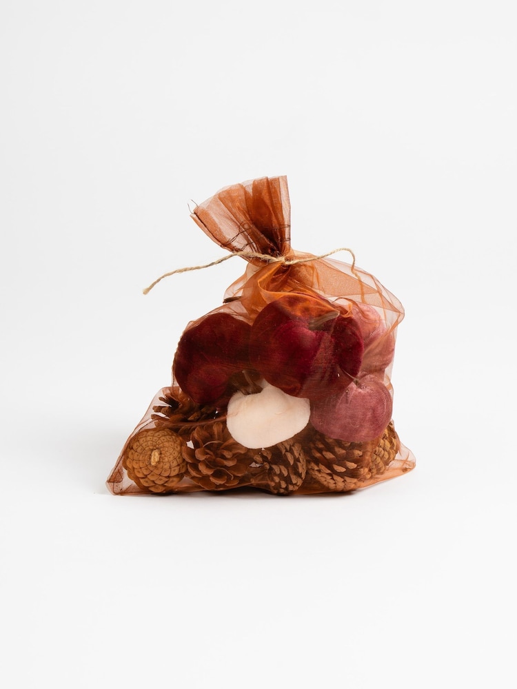 Scottish Everlastings Ltd Pink Decorative Velvet Pumpkins & Pinecones with Tray - Image 2 of 3 Scottish Everlastings Ltd Pink Decorative Velvet Pumpkins & Pinecones with Tray - Image 2 of 3