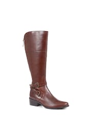 Jones Bootmaker Brown Phoebe L Calf Leather Knee-High Boots - Image 3 of 6
