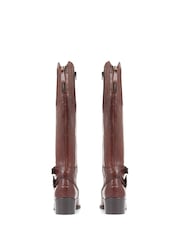 Jones Bootmaker Brown Phoebe L Calf Leather Knee-High Boots - Image 4 of 6