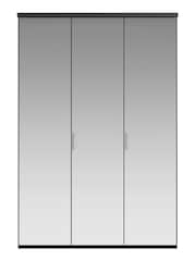 Wiemann Peyton Graphite Mirror Semi Fitted Triple Wardrobe - Image 2 of 6