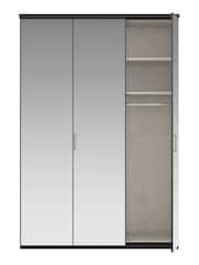 Wiemann Peyton Graphite Mirror Semi Fitted Triple Wardrobe - Image 4 of 6