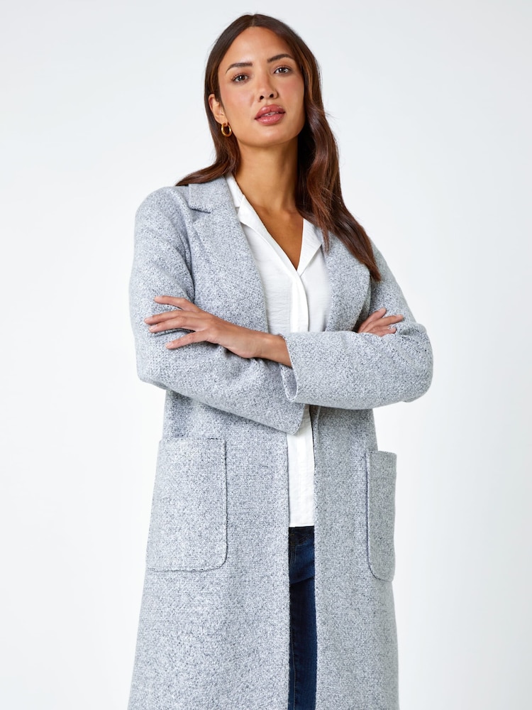 Roman Grey Soft Touch Longline Cardigan - Image 1 of 5
