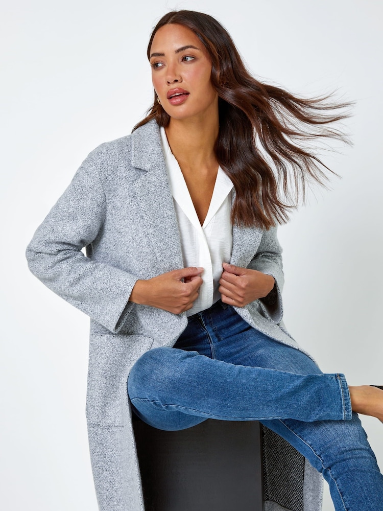 Roman Grey Soft Touch Longline Cardigan - Image 2 of 5