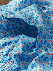 Turquoise Mini Fish Printed Swim Shorts - Image 11 of 11