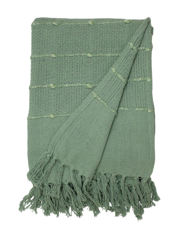 furn. Green Motti Throw - Image 2 of 3