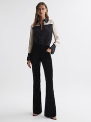 Paige Velvet Flared High Rise Jeans - Image 3 of 5