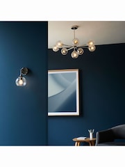 Gallery Home Bright Nickel Lexi Wall Light - Image 4 of 6