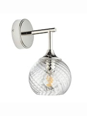 Gallery Home Bright Nickel Lexi Wall Light - Image 6 of 6