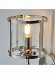 Gallery Home Bright Nickel Vernon 1 Bulb Wall Light - Image 3 of 4