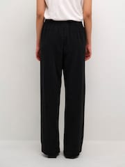 Kaffe Naya With Elastic Waist Casual 100% Cotton Trousers - Image 2 of 6