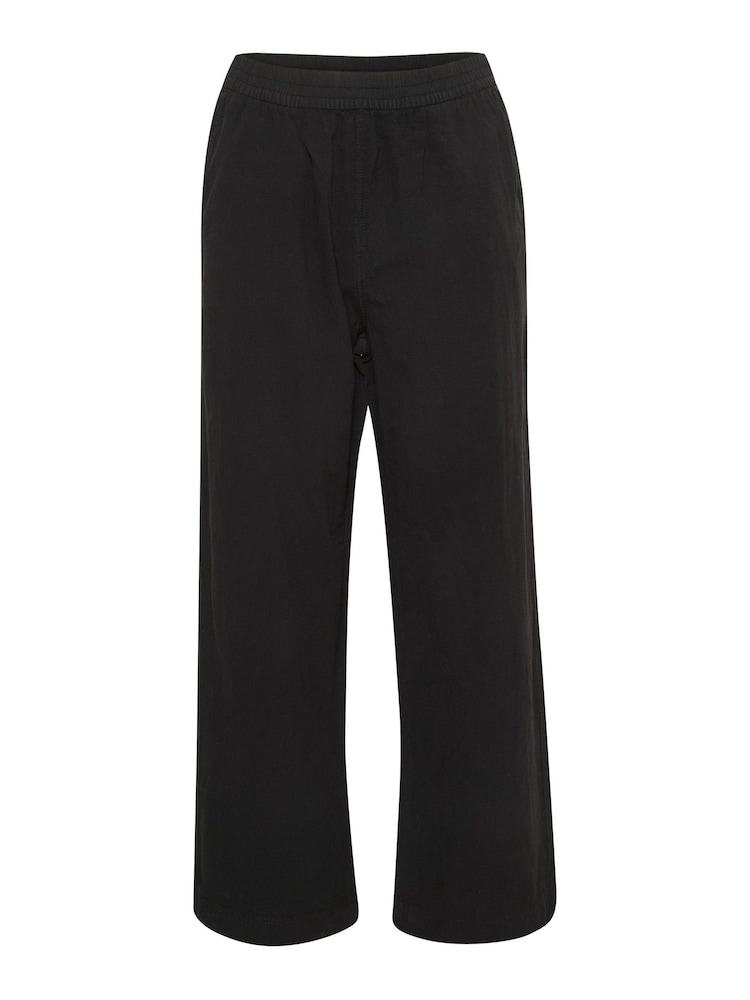 Kaffe Naya With Elastic Waist Casual 100% Cotton Trousers - Image 5 of 6
