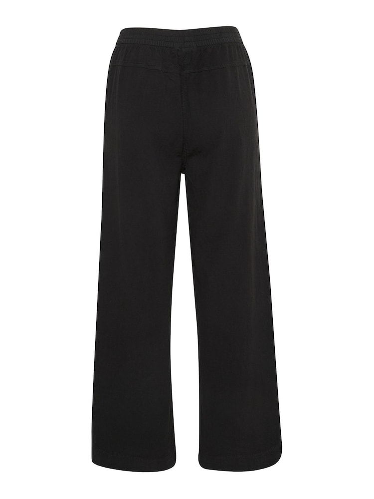 Kaffe Naya With Elastic Waist Casual 100% Cotton Trousers - Image 6 of 6