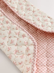 Pink Ditsy Floral Travel Baby Changing Mat - Image 5 of 6