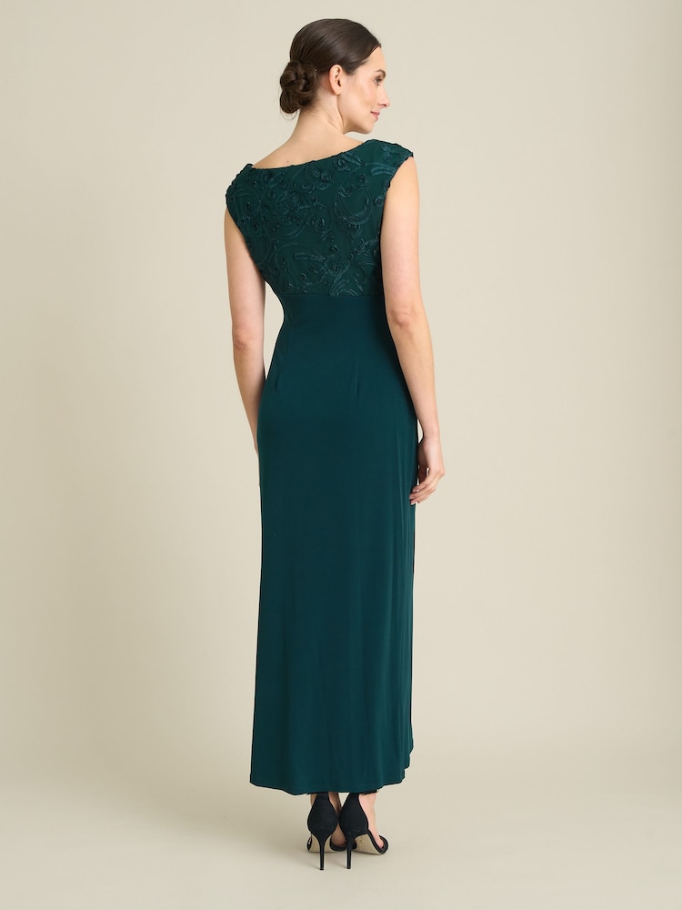 Gina Bacconi Jacy Embroidered Bodice Maxi Dress - 圖片 2/5