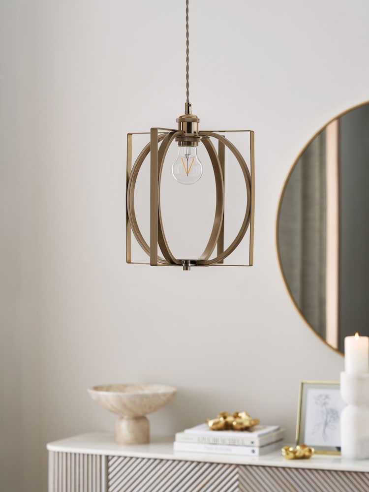 Brass Oxton Easy Fit Pendant Shade - Image 2 of 5