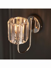 Gallery Home Bright Nickel Hove Wall Light - Image 1 of 4