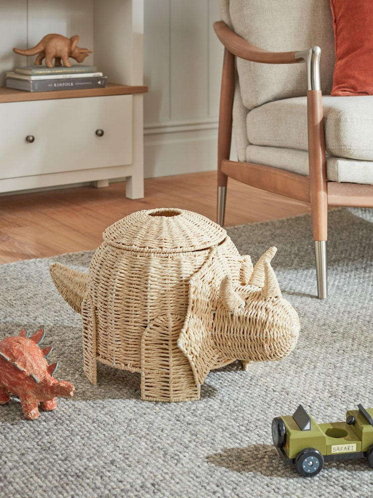 Natural Dinosaur Storage Basket - Image 1 of 6