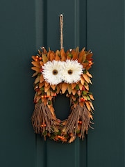 Scottish Everlastings Ltd Brown Straw Owl Decorative Figure - Image 1 of 3