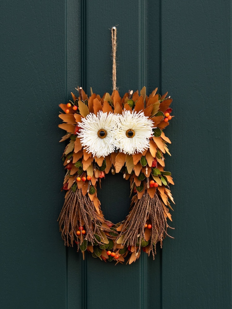 Scottish Everlastings Ltd Brown Straw Owl Decorative Figure - Image 1 of 3 Scottish Everlastings Ltd Brown Straw Owl Decorative Figure - Image 1 of 3