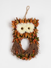 Scottish Everlastings Ltd Brown Straw Owl Decorative Figure - Image 2 of 3
