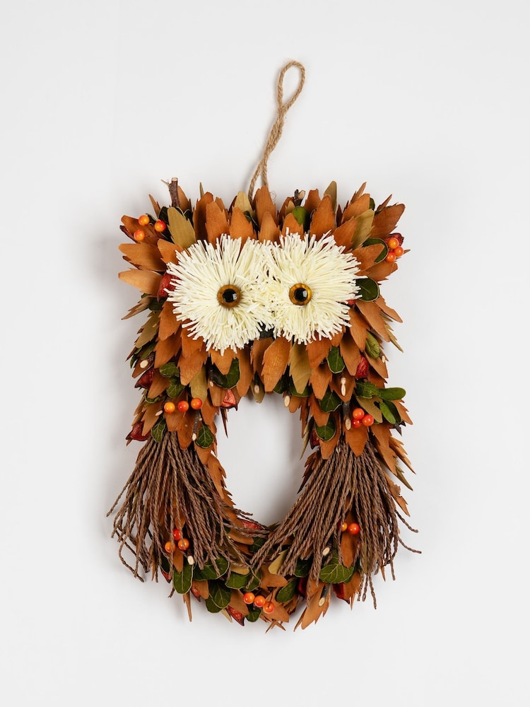 Scottish Everlastings Ltd Brown Straw Owl Decorative Figure - Image 2 of 3 Scottish Everlastings Ltd Brown Straw Owl Decorative Figure - Image 2 of 3
