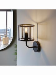 Gallery Home Vernon Black 1 Bulb Wall Light - Image 2 of 6