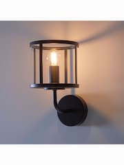 Gallery Home Vernon Black 1 Bulb Wall Light - Image 3 of 6