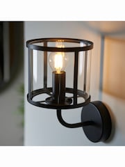 Gallery Home Vernon Black 1 Bulb Wall Light - Image 4 of 6